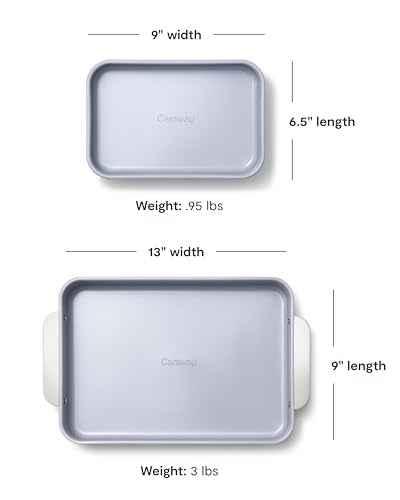 Non Stick Rectangle Baking Pan Set (3 Count)