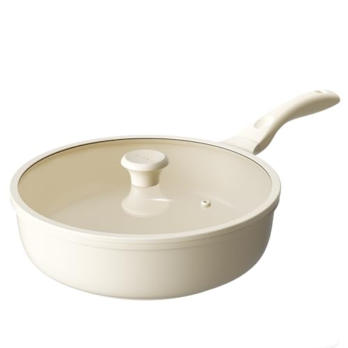 Ceramic Frying Pan with Glass Lid