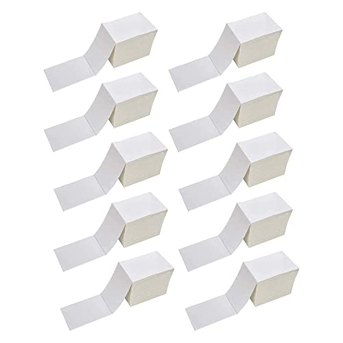Fanfold 4 x 6 Direct Thermal Shipping Labels with Perforations
