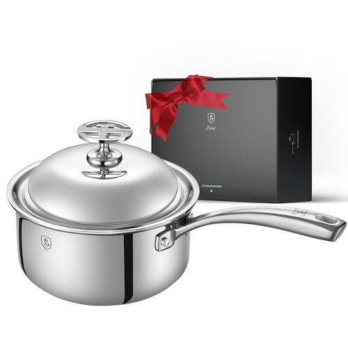 3 Quart Stainless Steel Saucepan with Lid