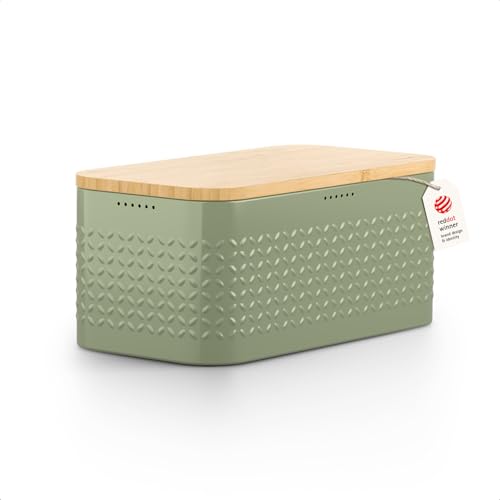 Bread Box I Metal bread box for long lasting freshness with non