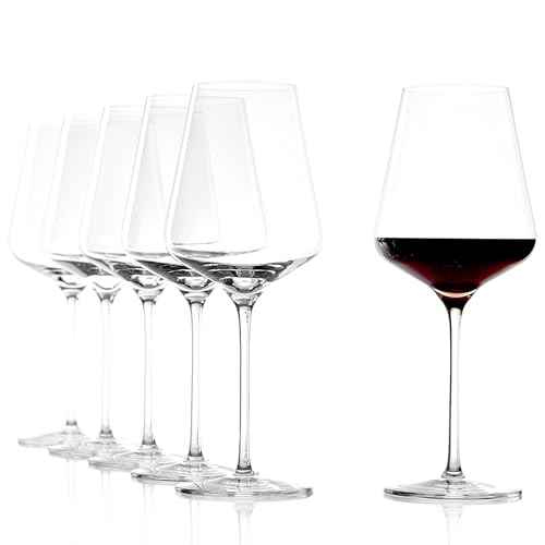 Quatrophil Bordeaux Wine Glasses Crystal (6 Count)
