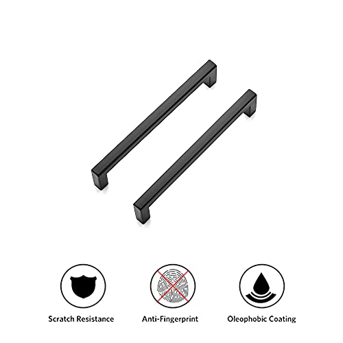 Matte Black Cabinet Handles Solid Cabinet Pulls (25 Count)