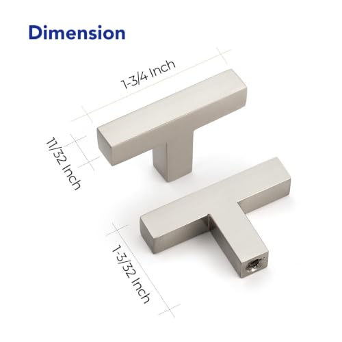 Brushed Nickel Cabinet Handles Cabinet Pulls Single Hole 15 Pack