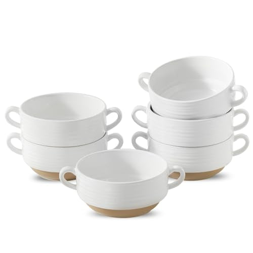 Ceramic Soup Bowls with Handles