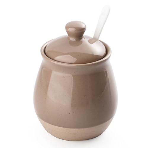 10oz Sugar Bowl with Lid and Spoon