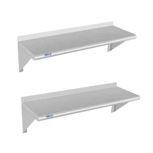HARDURA 2 Pack Stainless Steel Shelf 12" X 36" (2 Count)