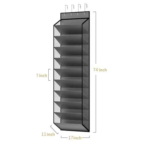 10 Tiers Mesh Over Door Shoe Organizer Storage