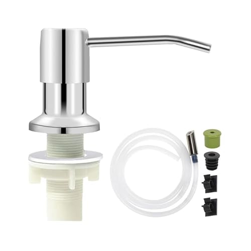 Soap Dispenser for Kitchen Soap Dispenser Pump Chrome with 47" Tube Kit