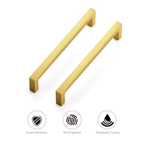 Gold Cabinet Handles Solid Cabinet Pulls (20 Count)