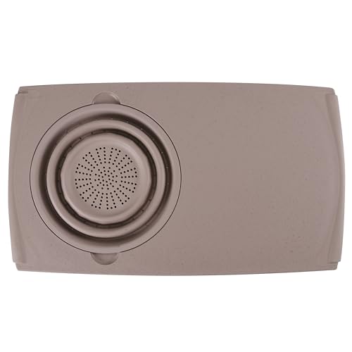 Over the Sink PolyFiber Flax Cutting Board with Collapsible Colander Strainer