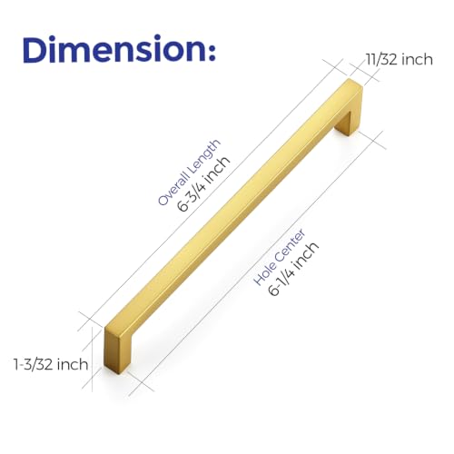 Gold Cabinet Handles Solid Cabinet Pulls (30 Count)