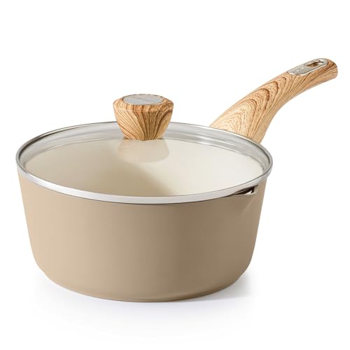 Ceramic Nonstick Sauce Pan with Lid