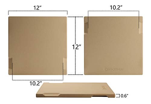 Pizza Stone 12"x12" Square Pizza Stone for Oven Grill BBQ
