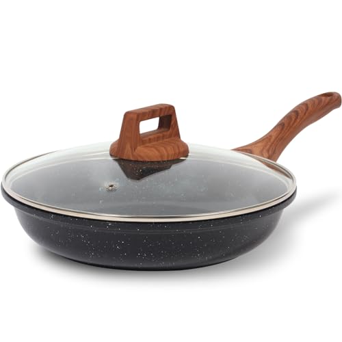 Nonstick Ceramic Frying Pan Skillet with Lid