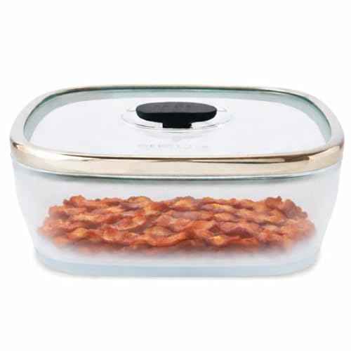 10 Cup Square Glass Food Storage with Lid