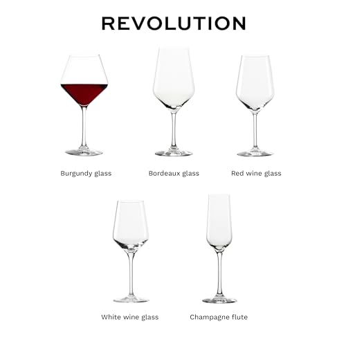 Revolution Burgundy Red Wine Glasses 18 1 (4 Count)
