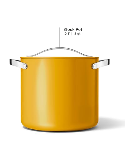 12 qt Non Stick Ceramic Stock Pot with Lid