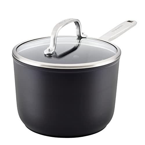 Hard Anodized Induction Sauce Pan with Lid