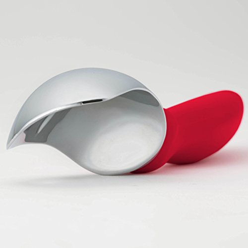 Heavy Duty Metal Ice Cream Scoop with Soft Grip Handle