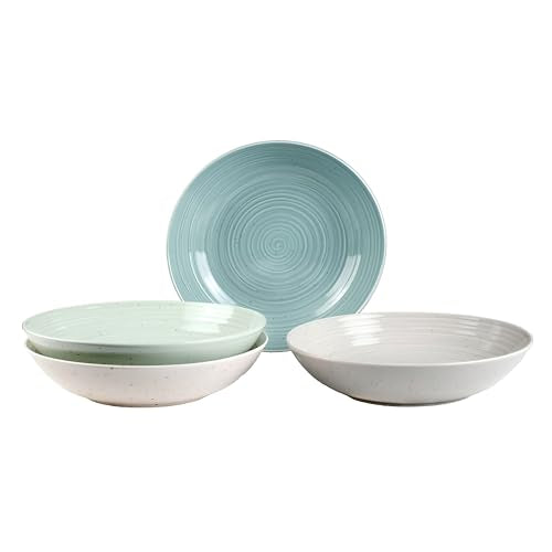 Siterra Artist's Blend Stoneware Pasta Bowls (4 Count)