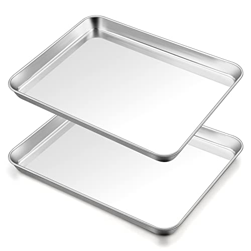 Baking Sheet 17.6"x 13"x 1" Stainless Steel Large Cookie Sheet Pan (2 Count)