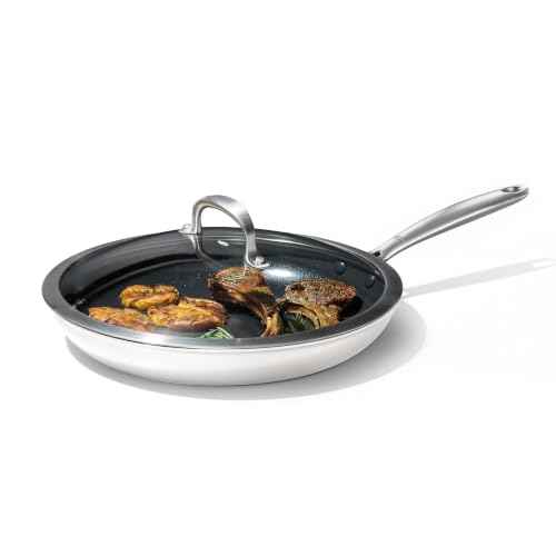 Enhanced 12” Frying Pan Skillet with Lid