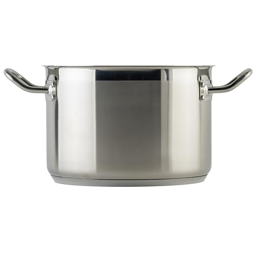 Silver 8 qt Stainless Steel Stock Pot with Cover