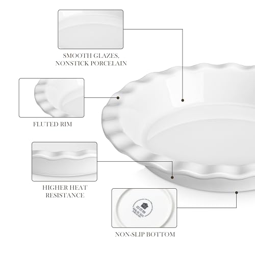 40 Oz Ceramic Pie Pan 9 Inch