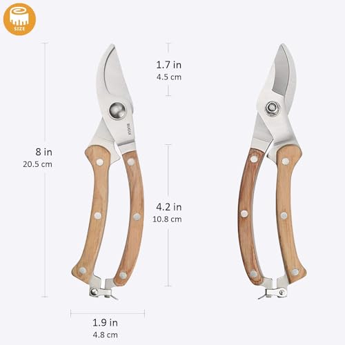 Wood Handle Pruning Shears