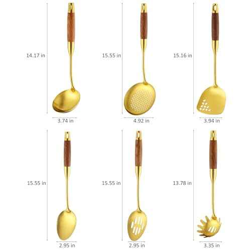 18 10 Stainless Steel Kitchen Utensils Set (6 Count)