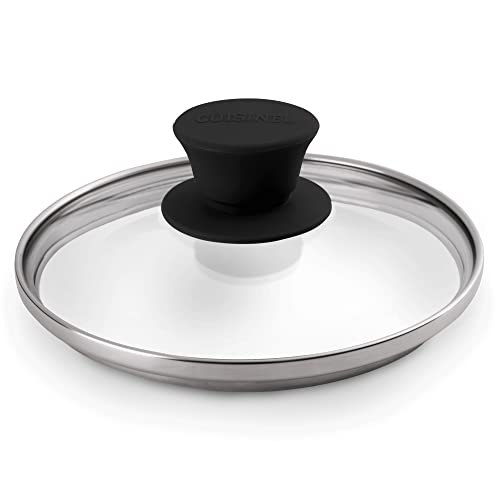 Glass Lid - 6"-inch/15.24-cm/158mm - Compatible with Lodge - Fully Assembled Tempered Replacement Cover - Oven Safe for Skillets Pots Pans - For Any Cookware: Cast Iron, Stainless, Non-Stick