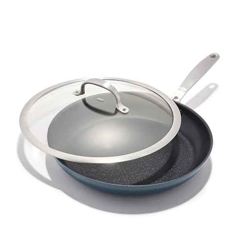 Enhanced 12” Nonstick Frying Pan Skillet with Lid
