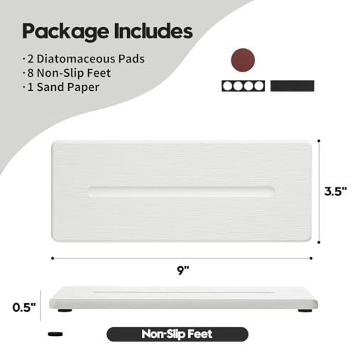 2 Pack Diatomite Stone Sink Tray (2 Count)