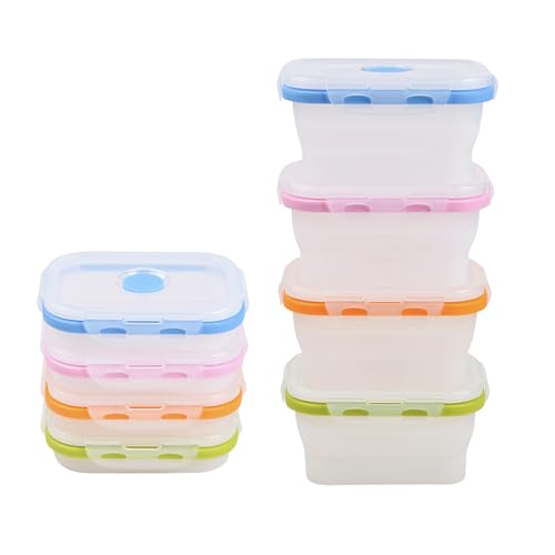 Collapsible Food Storage Containers with Lids (4 Count)