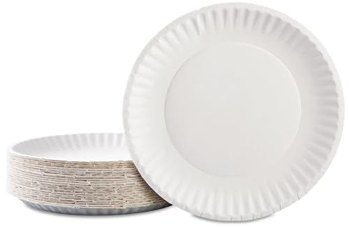 9 Inch Paper Plates Bulk (1200 Count)