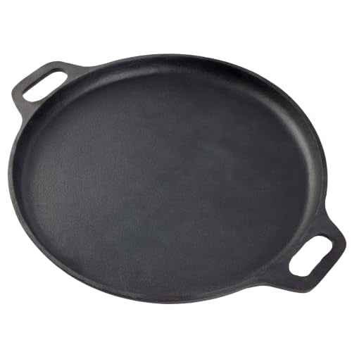Cast Iron Pizza Pan with Dual Handles