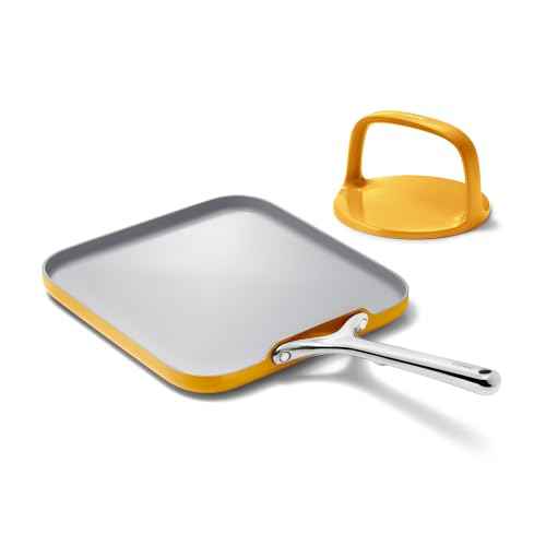 11" Non Stick Square Griddle Pan and 6" Grill Press Duo (2 Count)