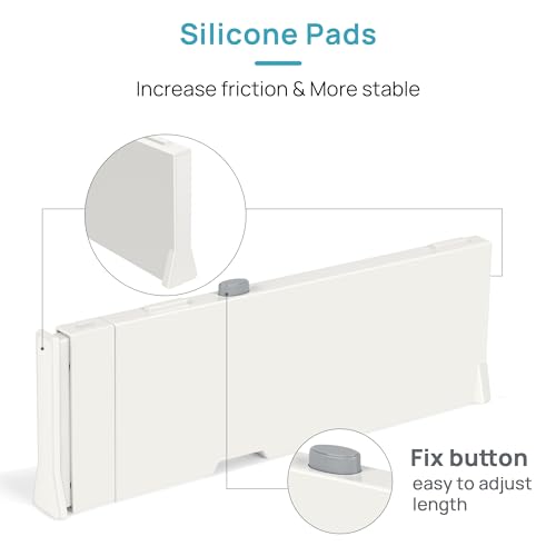 4" High Drawer Dividers for Clothes (12 Count)