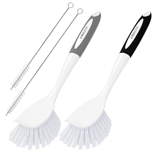 Dish Brush with Handle (4 Count)