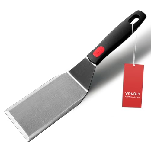 Professional Metal Spatula for Cast Iron Skillets and Flat Top Grills