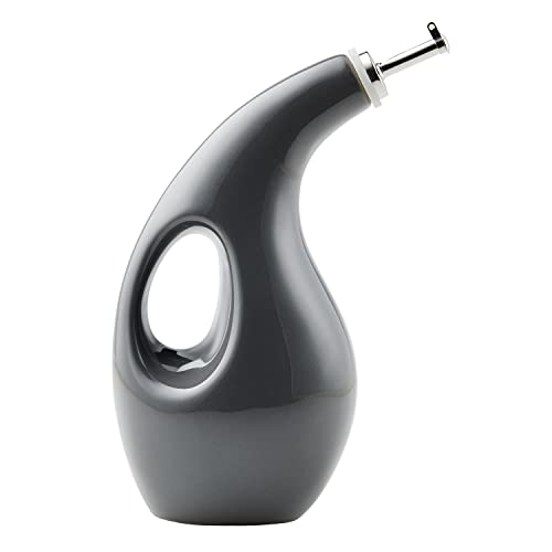 48465 Ceramic EVOO Oil and Vinegar Dispensing Bottle with Spout