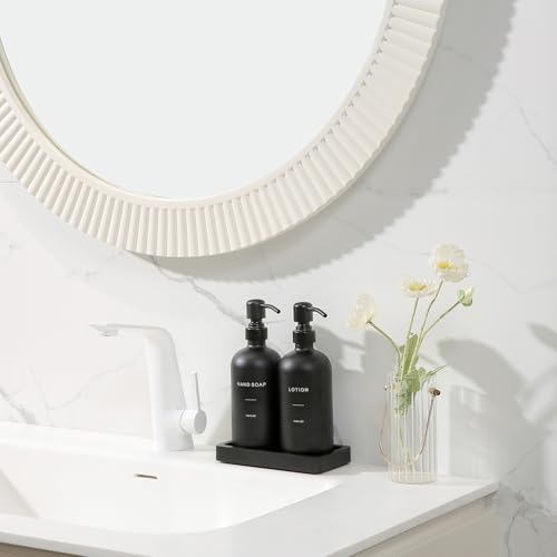 Black Soap Dispenser Bathroom Set (2 Count)