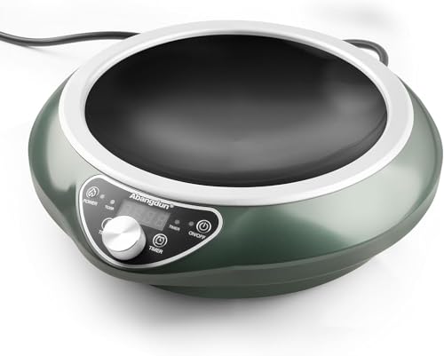 1700W Concave Induction Wok Cooktop