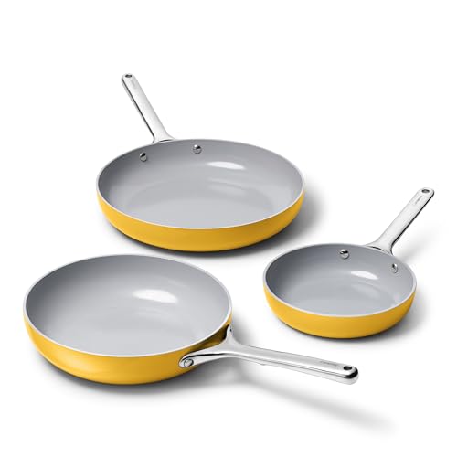 Non Stick Ceramic Coated Fry Pan Trio (3 Count)