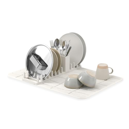 Udry Dish Drying Rack with Microfiber Mat