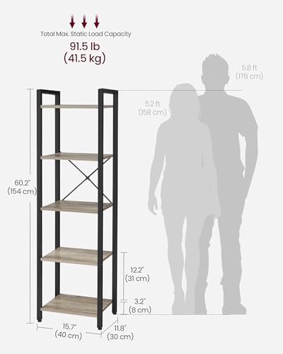 5 Tier Bookshelf