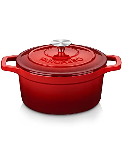 3.5 Qt Enameled Cast Iron Dutch Oven with Lid & Handles