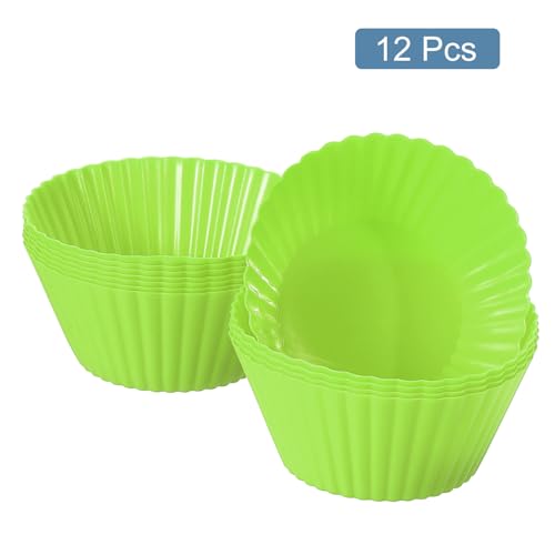12Pcs Silicone Cupcake Liners