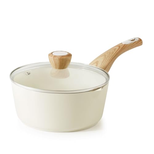 Ceramic Nonstick Sauce Pan with Lid